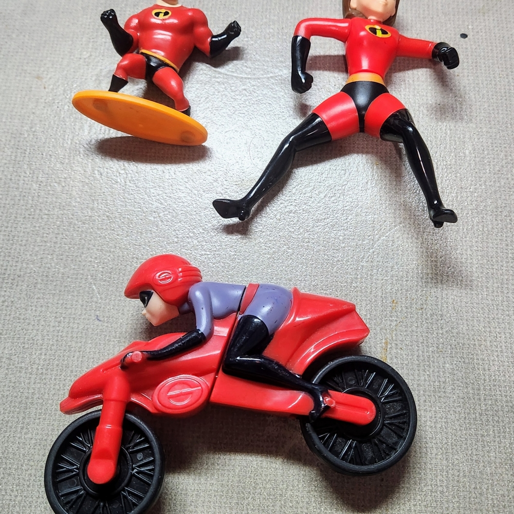 Red and Black Action Figures Playset